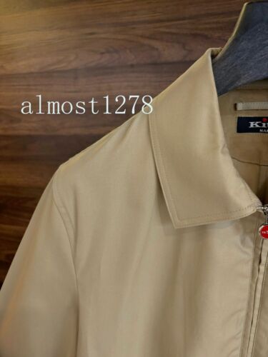 Kiton Business Giacca Cardigan Uomo Bavero Slim Cotone Top Casual - Foto 5 di 32