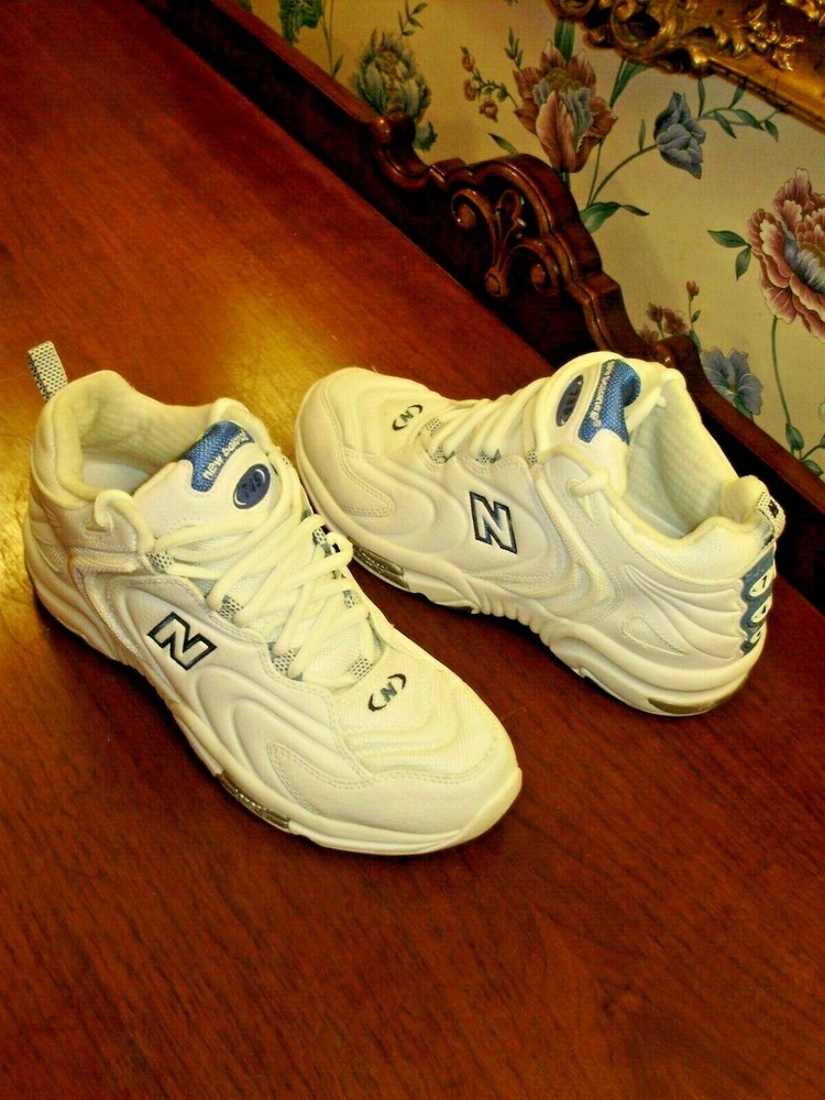 WOMENS NEW BALANCE 745 SHOES WHITE/SKY- BLUE WO SZ US 10 MINT CONDITION!!!