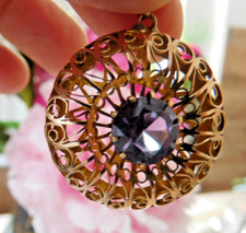 Echt Gold 14 Karat / 585 massiv Anhänger 5 gr. Sonne  1900 3,2cm Handarbeit - ST