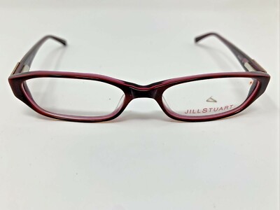 Jill Stuart Eyeglasses Frames JS202-2 50-16-135 Red Full Rim