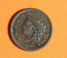 1838 Large Cent Coronet Head One Cent #P08275 — photo 1