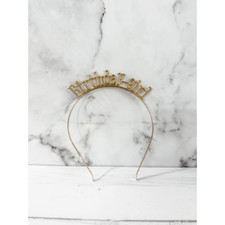 Gold "Birthday Girl" Tiara