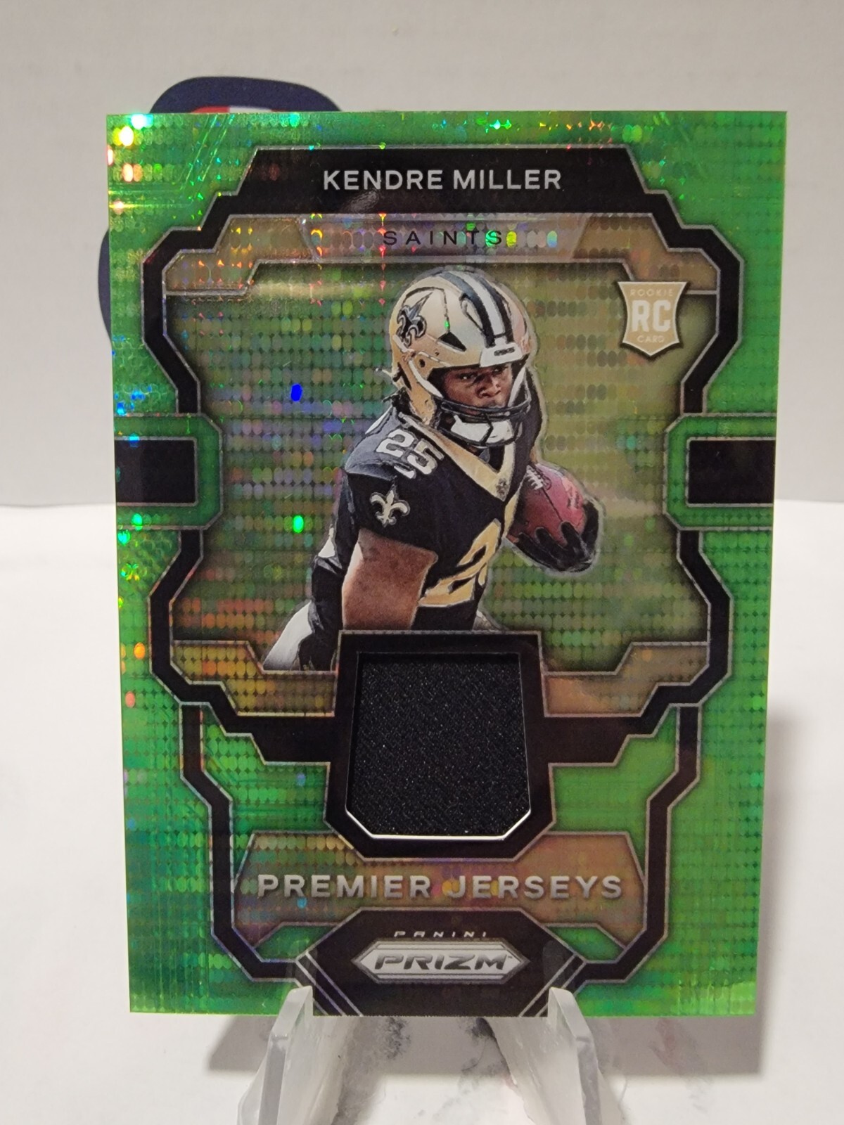 Kendre Miller Panini Prizm Premier Jerseys #PJKM Neon Green Pulsar