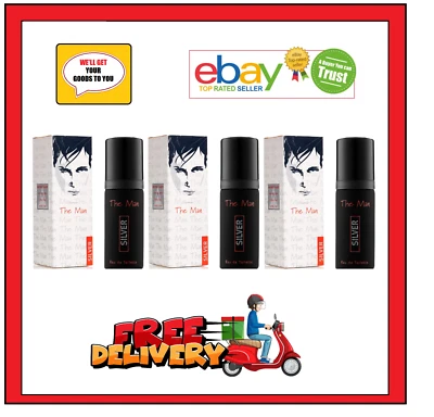 MILTON LLOYD 3 x 50ml EDT Milton-Lloyd The Man Silver - Fragrance for Men
