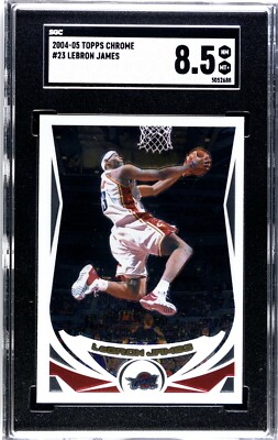2004-05 Topps Chrome Lebron James sgc 8.5 2nd year | eBay