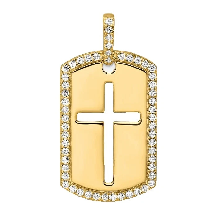 Collares y colgantes religiosos de diamante para hombres
