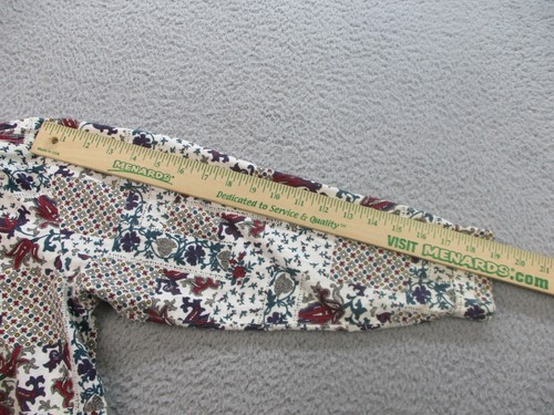 Vintage Cherokee Shirt Women's Large Button Up Floral Long Sleeve 90s Pocket - Picture 7 of 9
