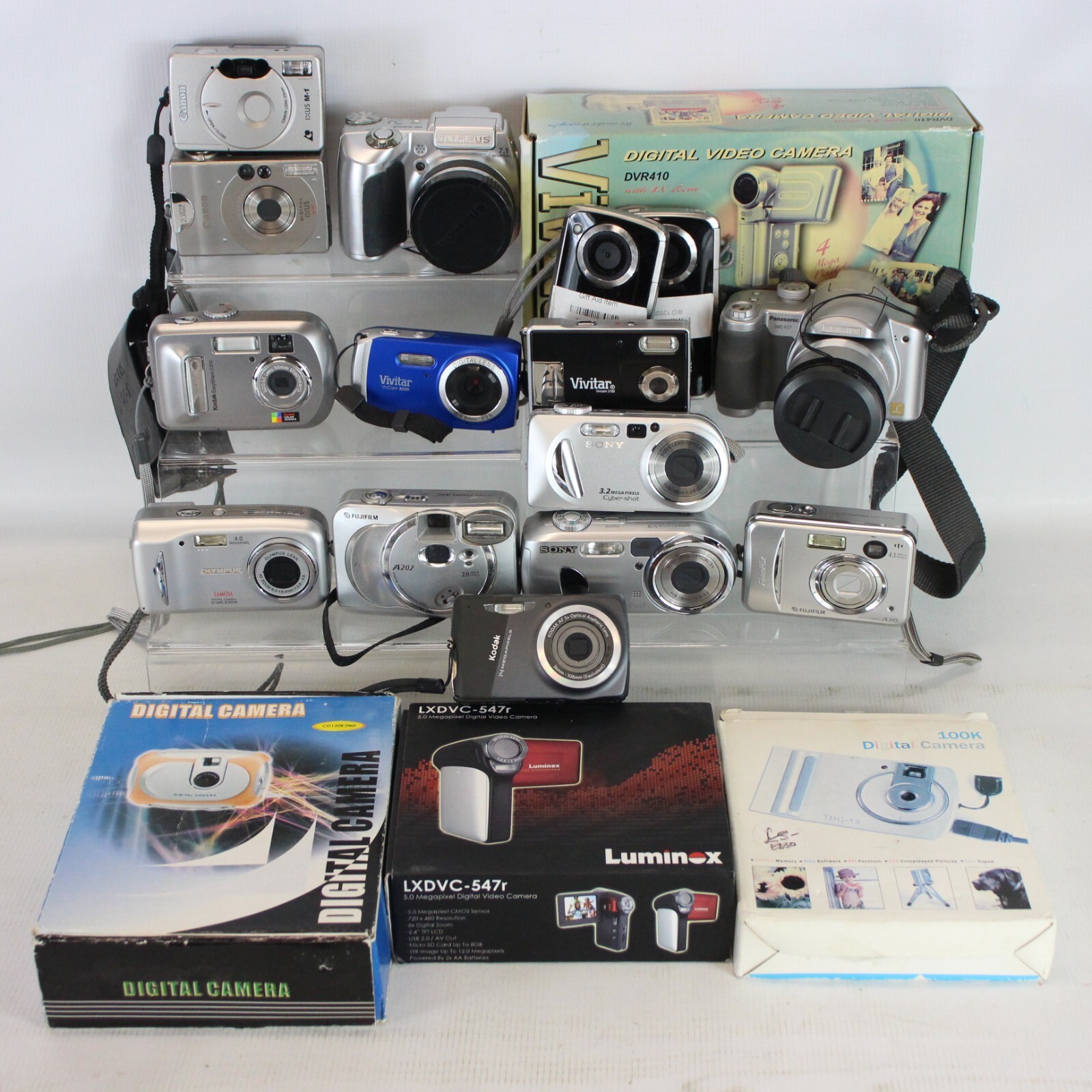 DIGITAL CAMERA Job Lot 19x *Untested/Spares* Canon, Sony, Olympus