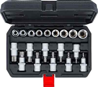 BGS 19x Torx Nüsse E10-24 Bit T20-T70 innen außen T E Profil Bit Einsatz