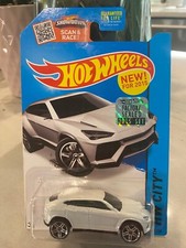 Hot Wheels Lamborghini Urus - Hw City - Blanc - 2015 Scellé Usine Set Sticker