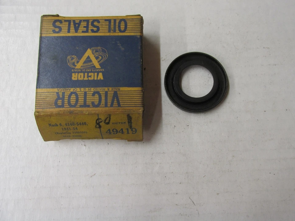 Vedação de óleo de roda traseira NOS 1940 -56 NASH HUDSON 49419 - Imagem 2 de 2
