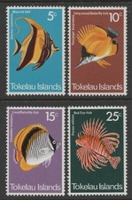 Tokelau Is 1975 Fish set of 4 MUH