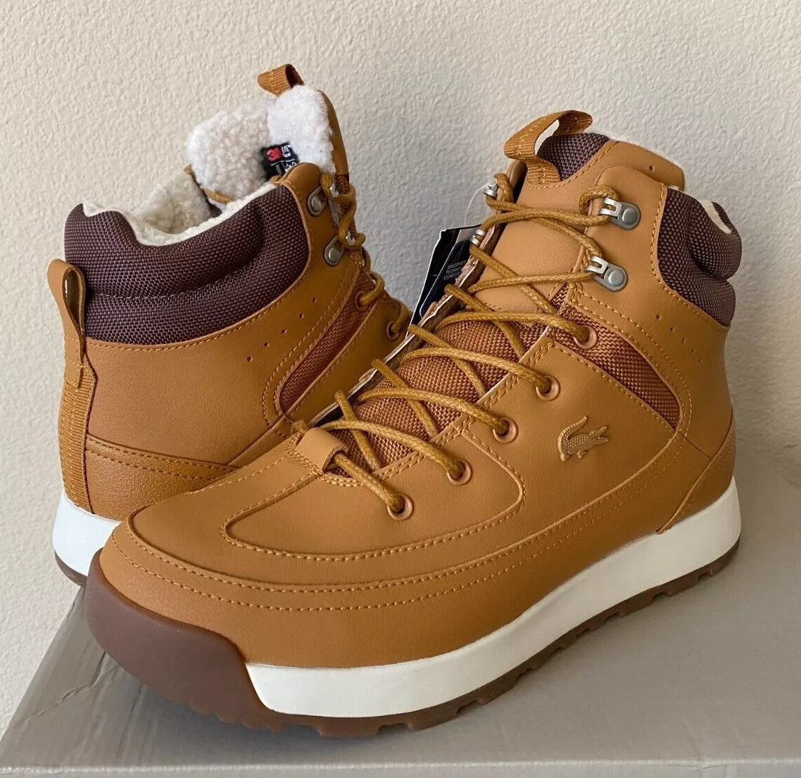 Lacoste Urban Breaker 419 1 CMA Resistant Leather Men&#039;s Boots | eBay