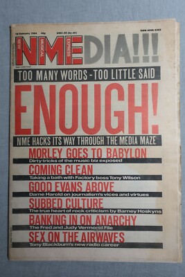NEW MUSICAL EXPRESS 18th February 1984 ~ Media Maze/Rock press ~ Tony Wilson ~ M
