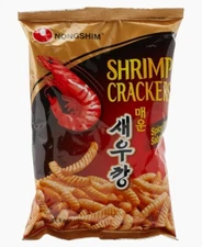 Nongshim Korean Snack Shrimp Crackers Chips 2.6 Oz Bag Spicy Flavor