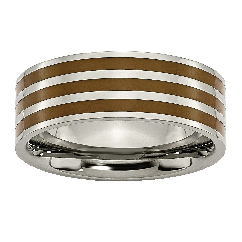 Anillos de Moda Marrón de titanio