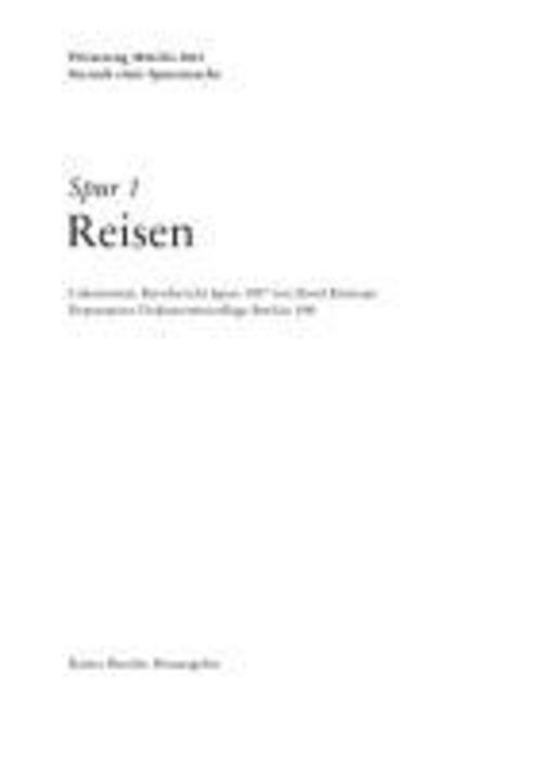 Thumbnail - Rainer Bressler | Spur 1 Reisen | Taschenbuch | Deutsch (2013) |