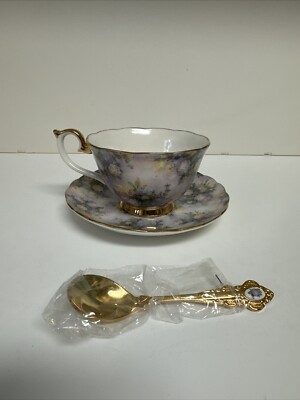 Bradford Editions Lena Liu s  Glorious Chintz  Treasured  Cup Saucer Spoon