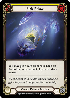 Flesh and Blood TCG Sink Below (Yellow) [U-WTR216] (Welcome