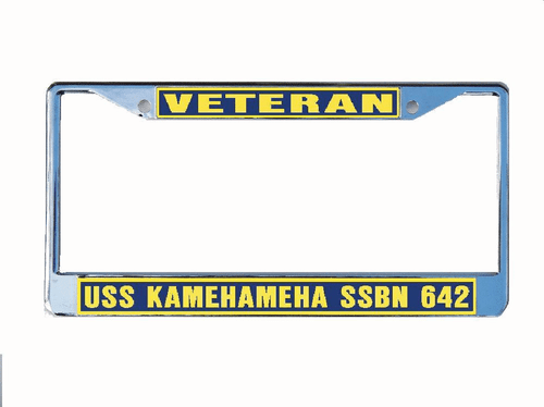 Telaio targa USS KAMEHAMEHA SSBN 642 auto militare-camion-RV VETERINARIO - Foto 4 di 8