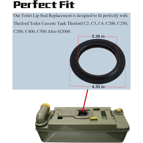 OE FOR Thetford Cassette Lip Seal C250-C260-C200-C400 Toilet 23721 n Replacement - Bild 10 von 14