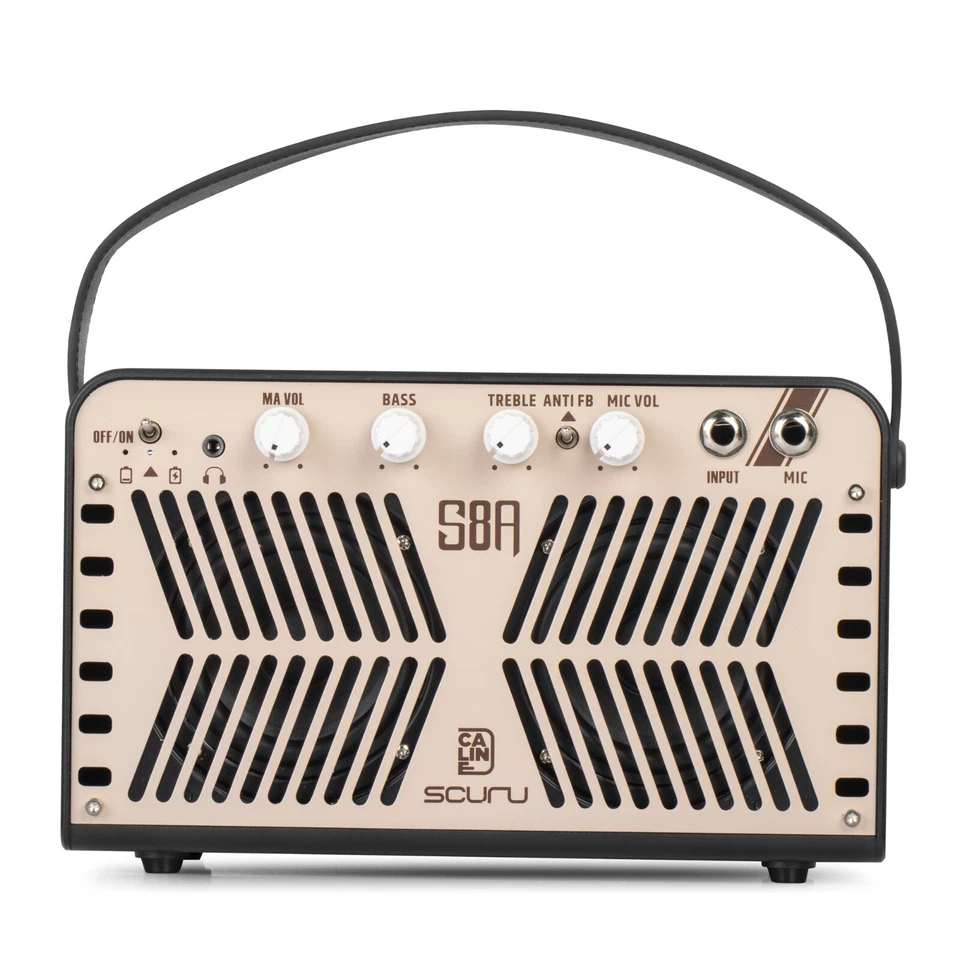 Caline Scuru S8A 20W Portable, Recharge Acoustic Guitar Amplifier with Bluetooth - Image 4 of 4