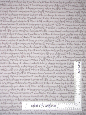 Dream Choose To Shine Words Kindness Cotton Fabric Benartex Contempo By The Yard
