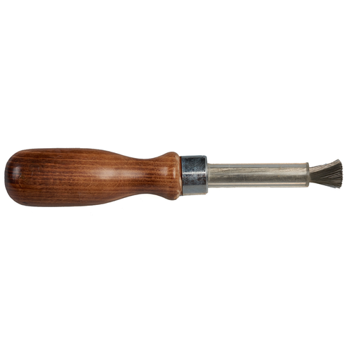 Steel Scratch Brush HeavyDuty with Wood Handle Cleans Rusty Metal