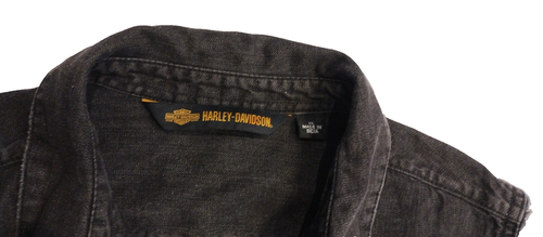 Harley Davidson Cut off Sleeveless Button Down - Picture 3 of 3