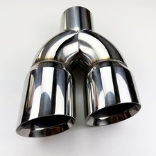 5 Dual 6 Diesel Staggered Angle Exhaust Stainless Steel Tip F350 F250 F450