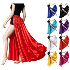 Women Maxi Long Length Dancewear Lyrical Dance Belly Skirt Flowy Performance
