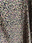 New 100% Silk Heavy Crepe Saree RITU KUMAR Style Black Pink Green Floral Paisley — photo 7