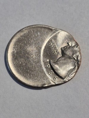USA 25 Cent , Quarter Dollar Fehlprägung Münze, ca. 60 % Dezentriert, selten, F6