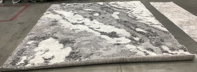 GREY / IVORY 8'-0'' x 10'-0'' Broken Thread Rug Reduced Price 1172685057 HZN890F-8