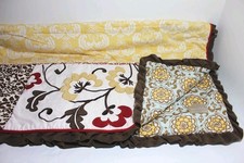 Cocalo Couture Nursery Set 5-Piece - Quilt, Valances, Curtain, Crib Skirt