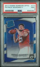 2017 Panini Donruss Optic Patrick Mahomes II #177 PSA 9