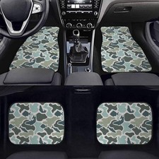 Fish Camo Car Floor Mats All Weather Anti Slip Universal Fit For Cars Suv Trucks Fish Camo Car Floor Mats All Weather Anti Slip Universal Fit For Cars Suv Trucks