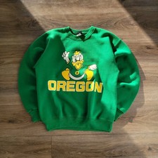 Vintage 90s Jansport Oregon Ducks Donald Duck Crewneck Sweatshirt