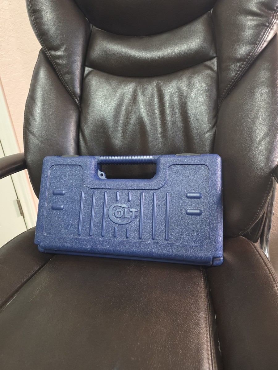 Colt Factory Plastic Hard Case Blue Concealed Carry Officers MK IV