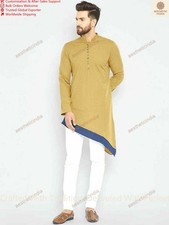 Mens Kurta Mens Art Cotton Wedding Wear Mens Short Kurta Cotton Dress Kurta Shir