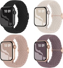 Nylon Elastic Strap Compatible with Apple Watch Series 11 38mm 40mm 41mm