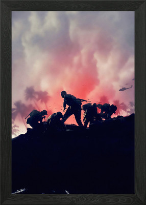 Danger Close Framed Wall Art Poster Canvas Print Picture