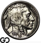 1937-D Buffalo Nickel, Sharp Gem BU++