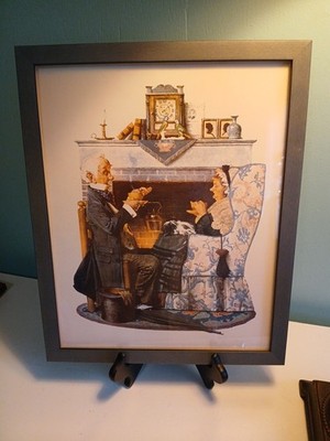 Norman Rockwell professionally framed print ''Tea For Two'' 