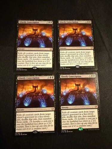 x4 Ghastly Conscription [Commander 2019] 4x Magic MTG Karten LP - Bild 1 von 2