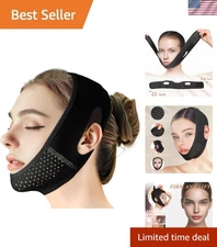 Reusable V Line Lifting Mask with Chin Strap, V Shaped Face Mask for Sagging,...