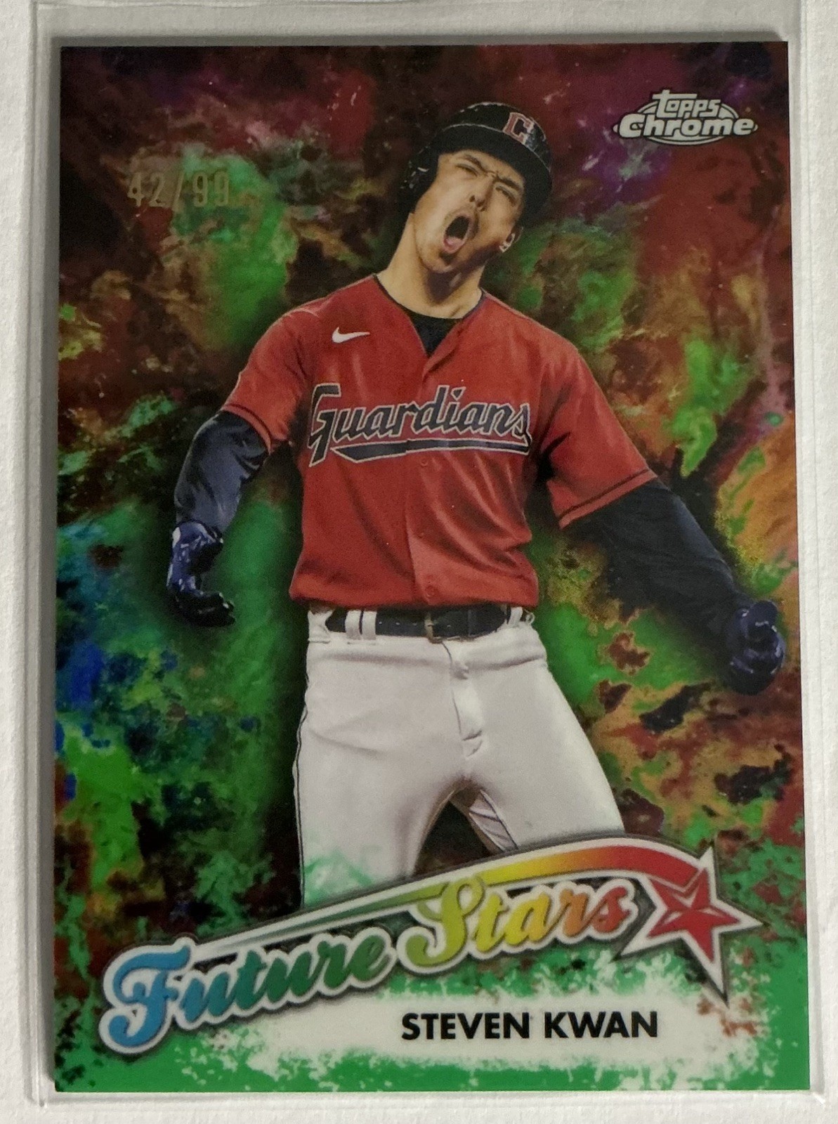 STEVEN KWAN /99 TOPPS CHROME FUTURE STARS GREEN GUARDIANS #FS-14 2023 23