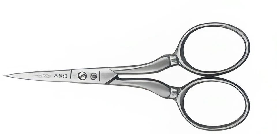 Dovo Embroidery Scissors Anne 3.5" w/ Leather Sheath Germany - Image 2 of 4