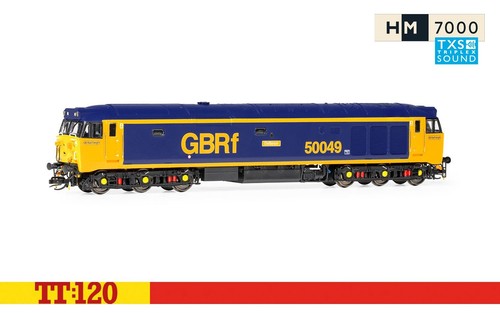 TT GBRf, Class 50, Co-Co, 50049 Defiance - Era 11 Hornby HN-TT3015TXSM mit Sound | Zustand: Neu