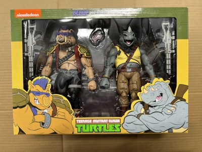NECA TMNT Teenage Mutant Ninja Turtles Bebop and Rocksteady Action Figure 2 Pack